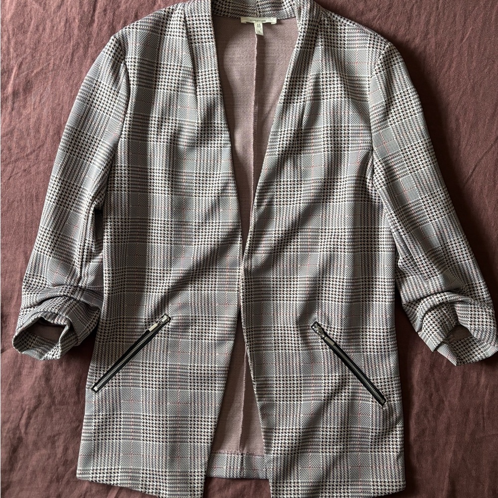 Maurice’s Women’s Plaid Open Front Blazer - Size Small